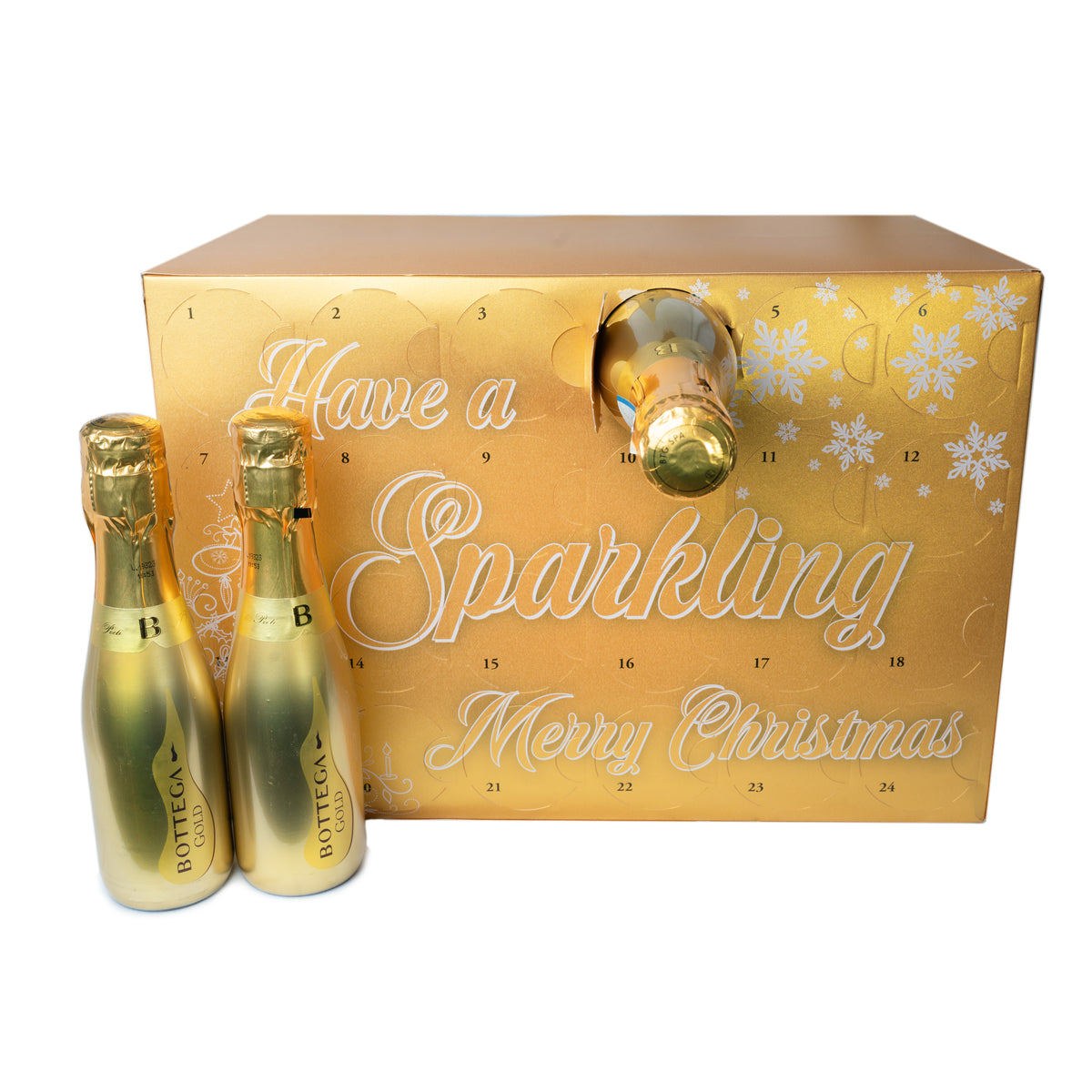 Bottega Gold Prosecco Advent Calendar, 24 x 20cl bottles Easy Wine Shop