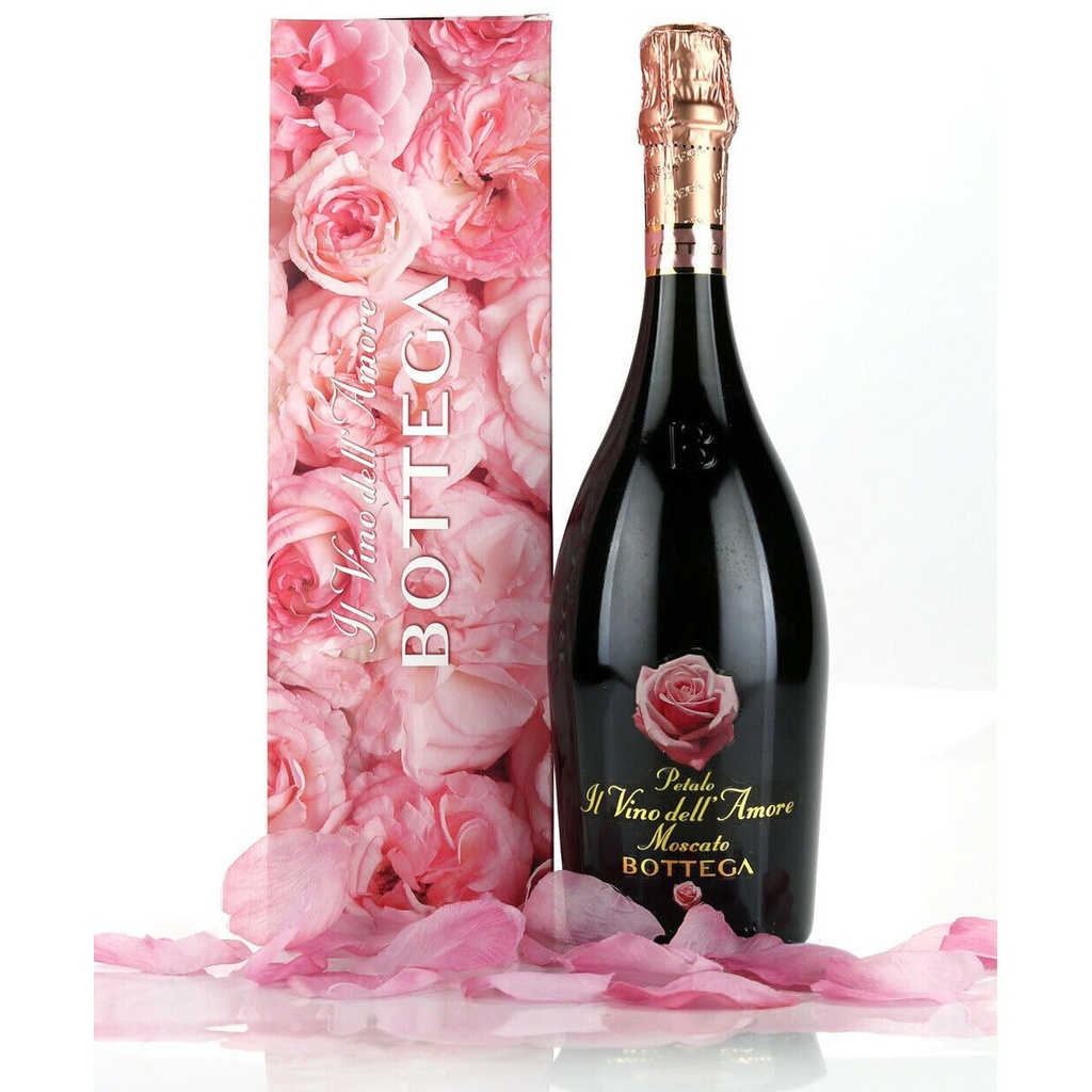 Bottega Petalo Vino dell'Amore Moscato with Rose Scented Gift Box