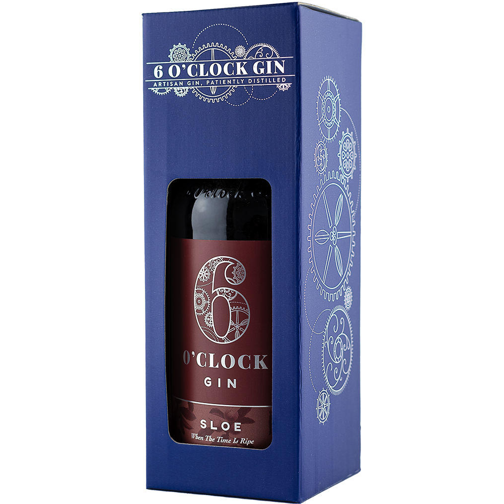 6 O'clock Sloe Gin in gift box, 70cl