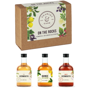 'On the Rocks' trio of 5cl liqueur miniatures