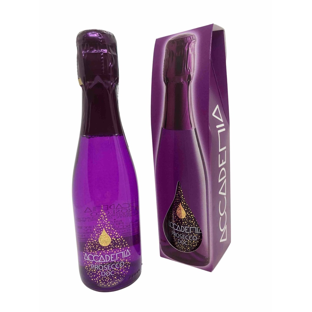 Accademia Prosecco 'Purple' mini, 1 x 20cl Gift Box