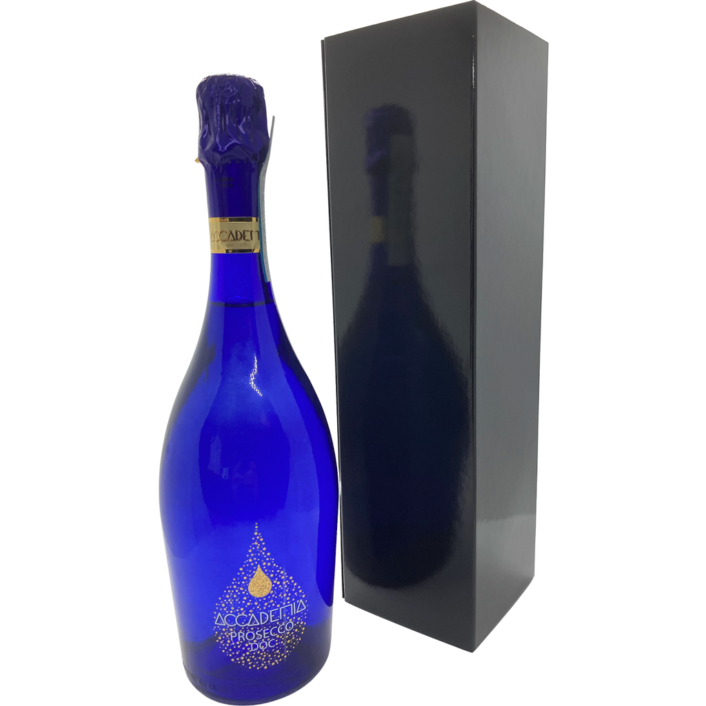 Accademia Blue Prosecco 75cl in Black Gift Box