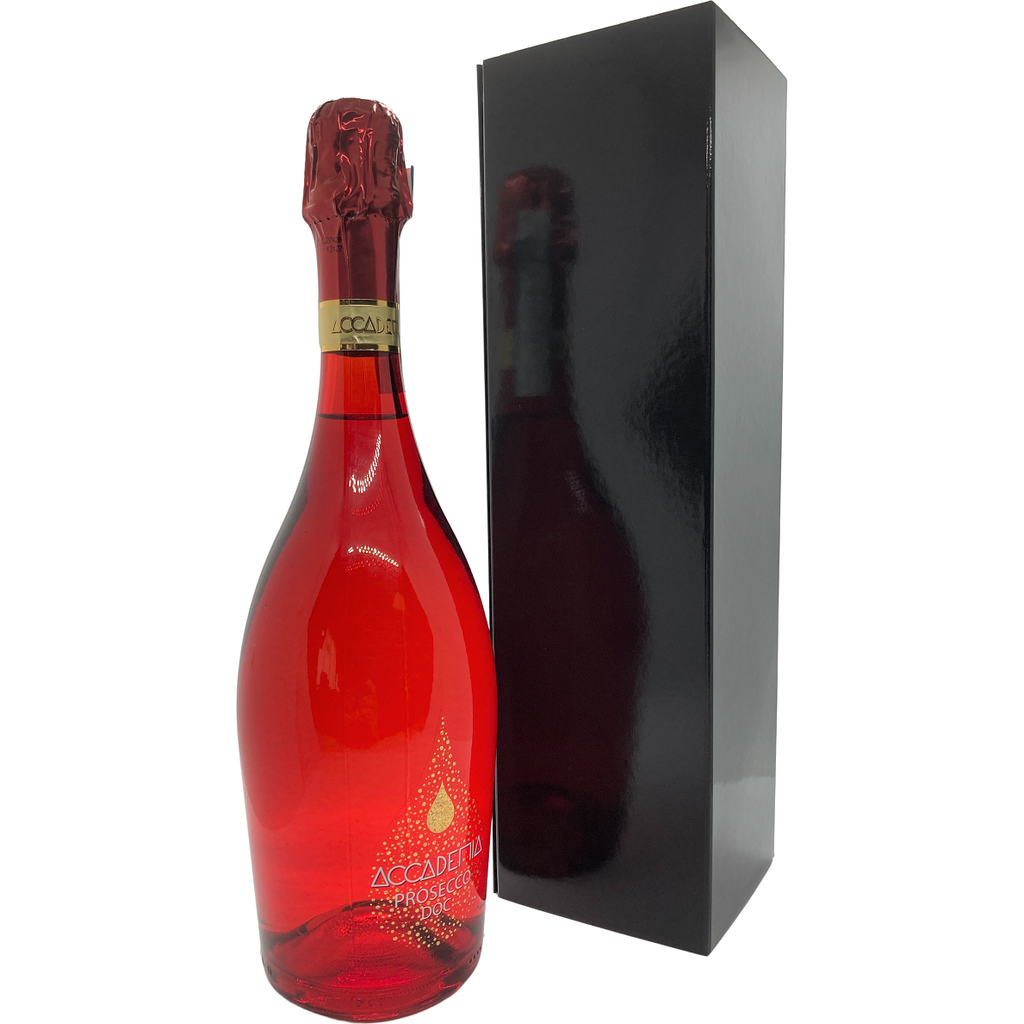 Accademia Red Prosecco 75cl in Black Gift Box