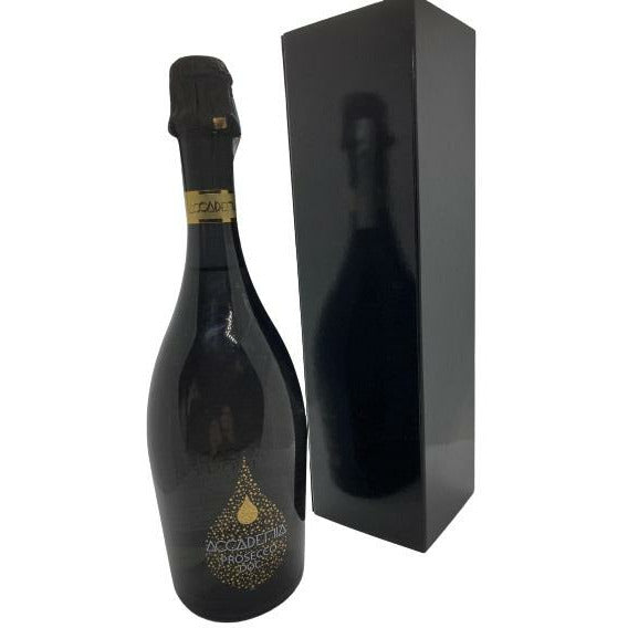 Accademia Black Prosecco 75cl in Black Gift Box