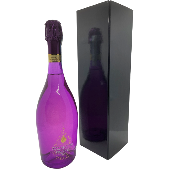 Accademia Purple Prosecco 75cl in Black Gift Box