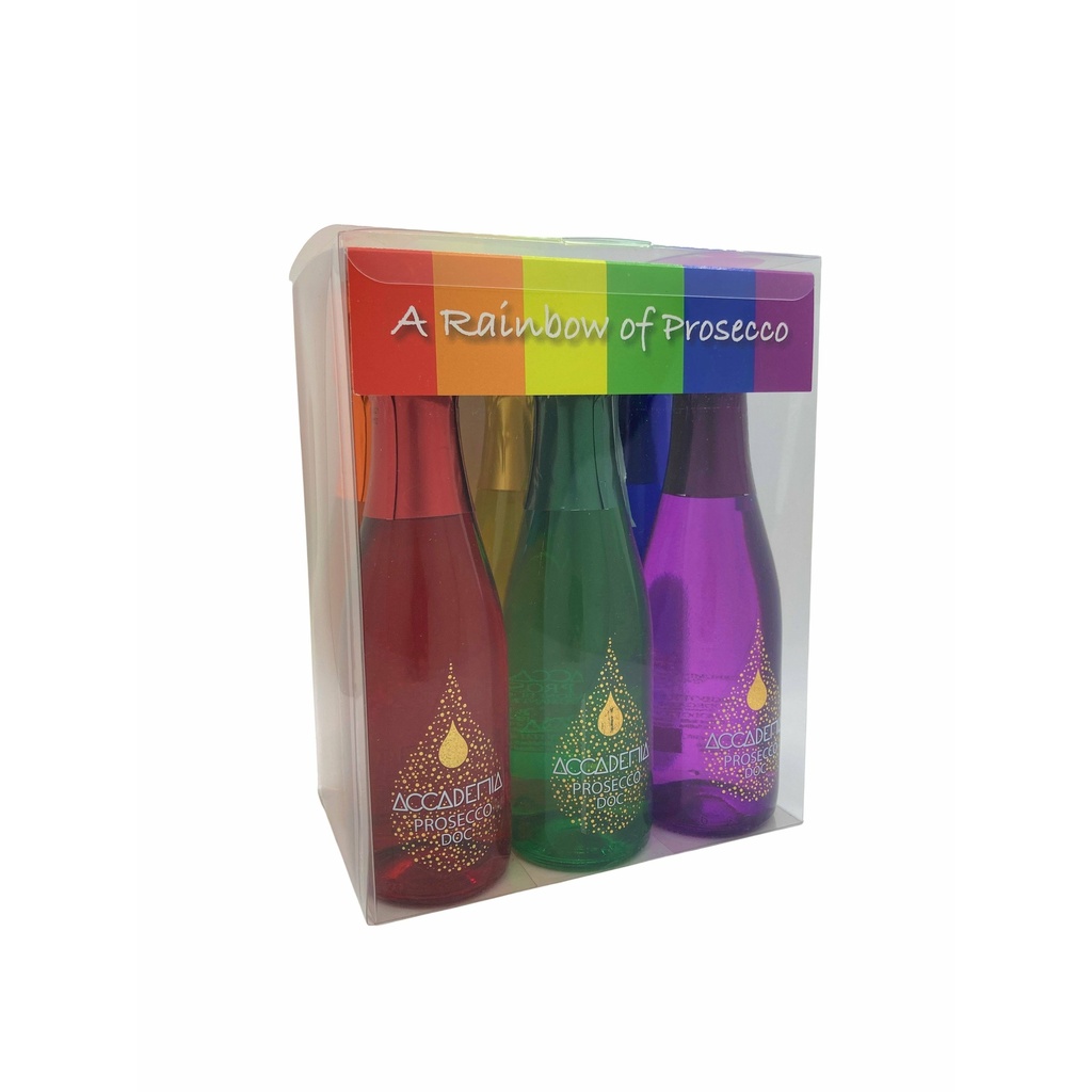 Rainbow of Prosecco gift box