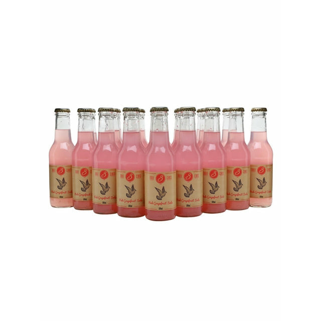 Three Cents Pink Grapefruit Soda 24 x 20cl pack