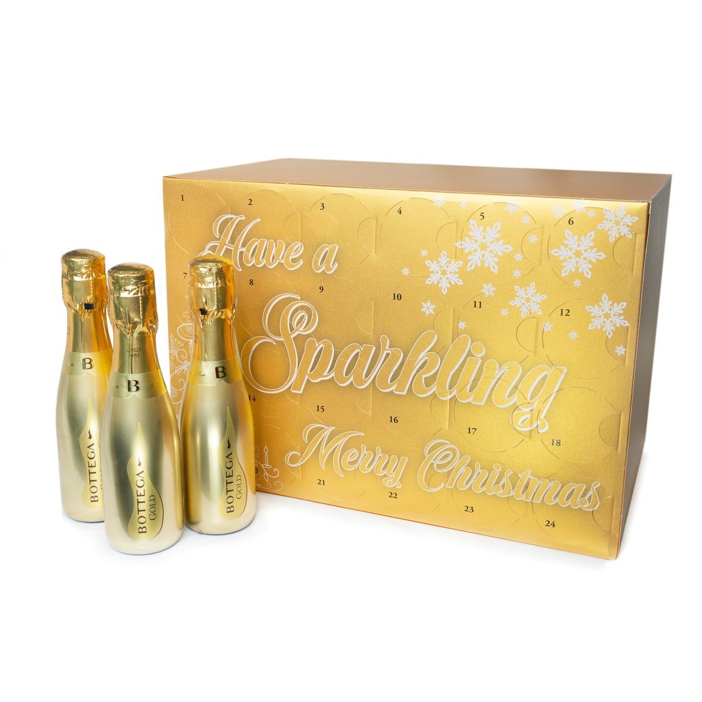 Bottega Gold Prosecco Advent Calendar, 24 x 20cl bottles