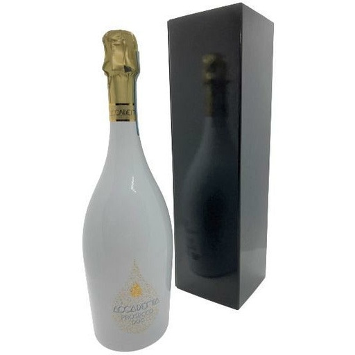 [White75clGift] Accademia White Prosecco 75cl in Black Gift Box